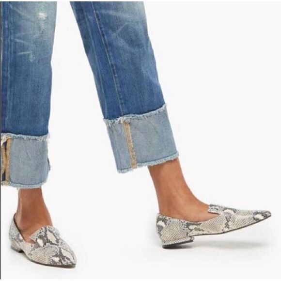 Able Shoes - Able Local + Global Women’s Size 6.5 Lizbeth Snake Print Loafers